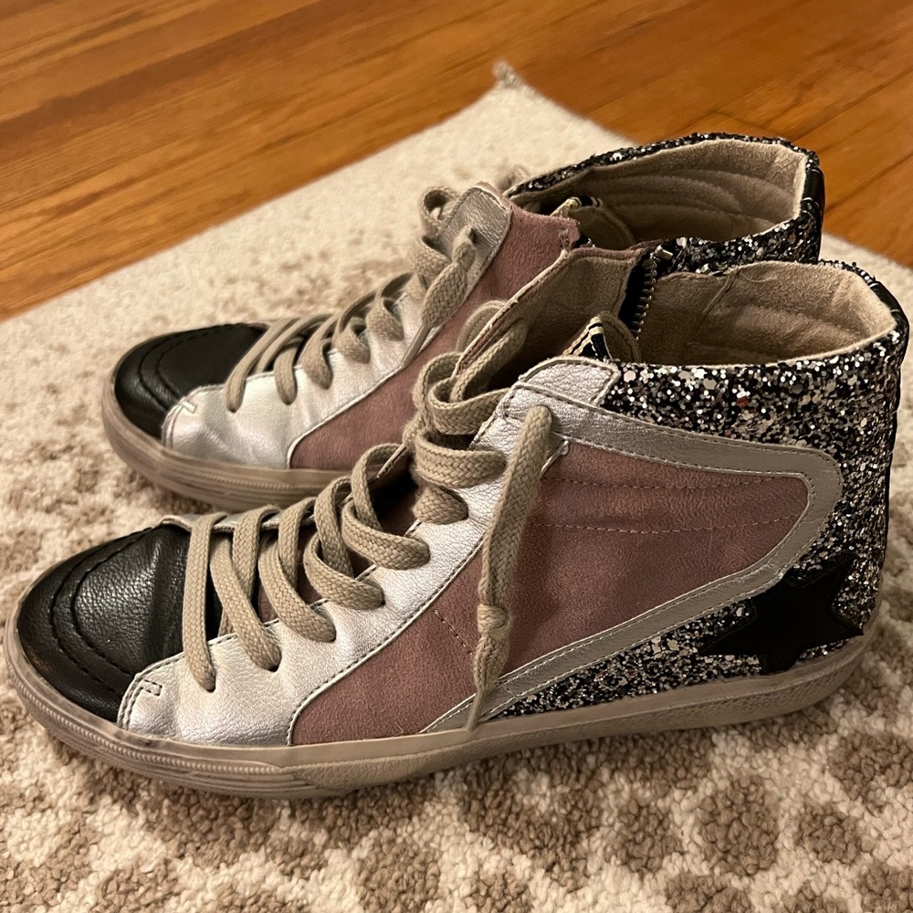 Brand new women’s size 9 high top Shu Shop sneakers